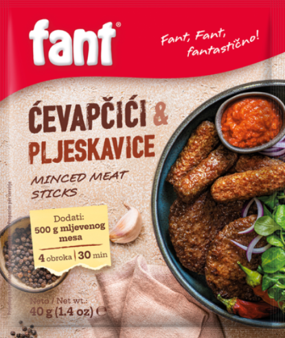 Mezcla de especies para hacer Cavapi i Pljeskavica  "FANT" 40gr