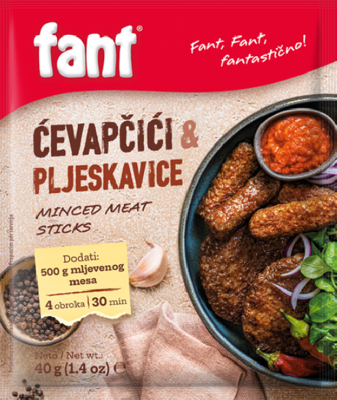 Mezcla de especies para hacer Cavapi i Pljeskavica  "FANT" 40gr