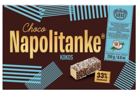 NAPOLITANKE 260gr galletas con relleno de chocolate y coco "KRAŠ"