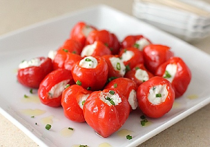 Pimiento Cherry con queso picante  "NATURA 470GR