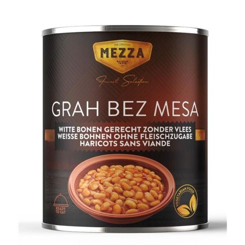 Judias blancas "MEZZA" 860gr VEGETARIANOS