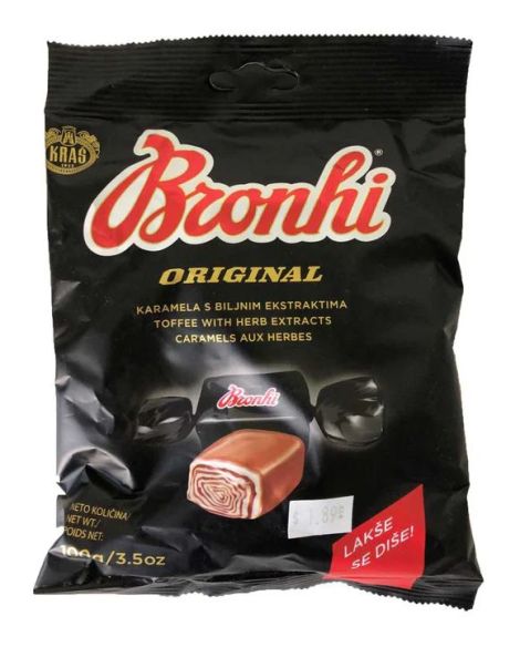 BRONHI 100gr "KRAŠ" caramelos