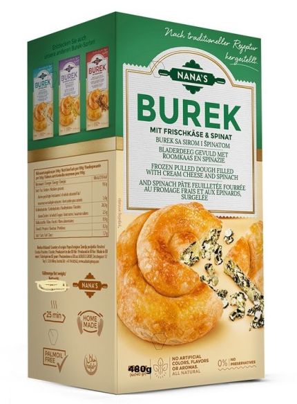 Burek de queso con espinacas 480gr. "SOFKA"  CONGELADO Burek de queso con espinacas 480gr. "SOFKA"  CONGELADO